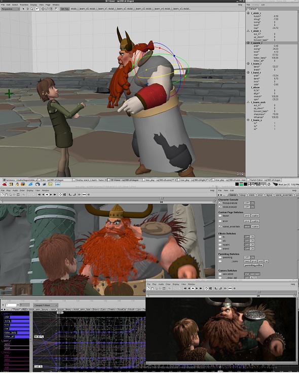 Hiccup and his Dad Scene